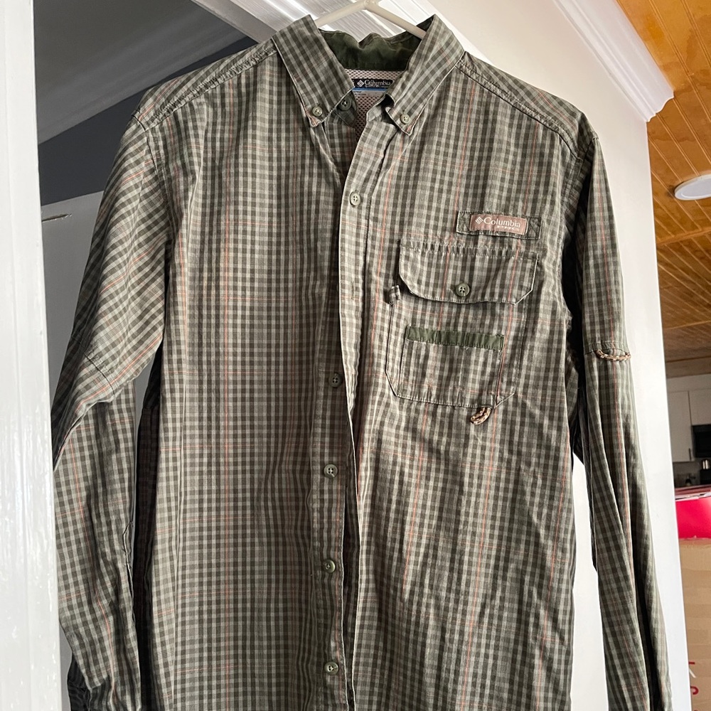Columbia plaid PFG shirt